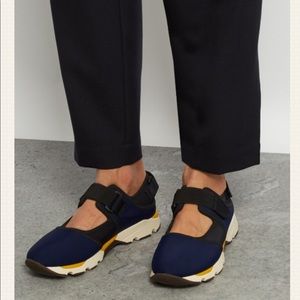 Marni Tri-colour Velcro-strap low-top trainers